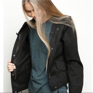 Brandy Melville black raincoat/windbreaker